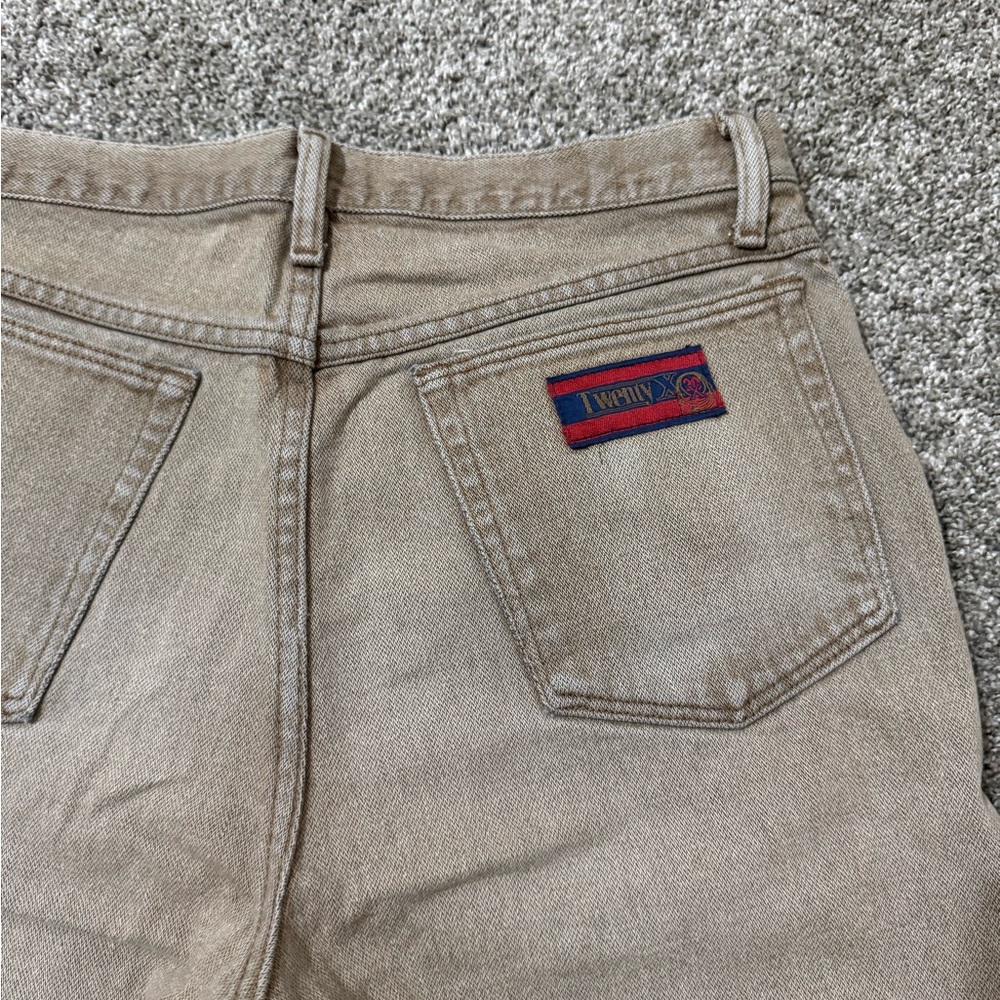 Men’s Twenty X retro faded tan jeans size 33